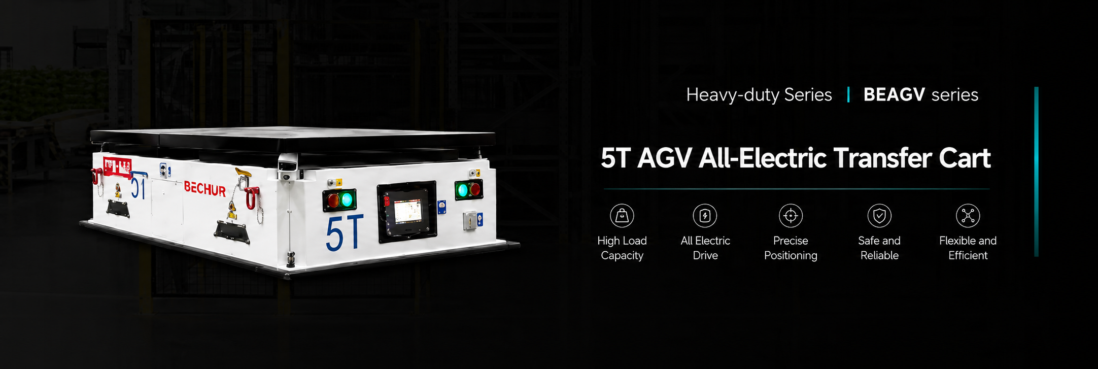 BECHUR BCAGV-5T Laser Navigation Heavy-Duty AGV