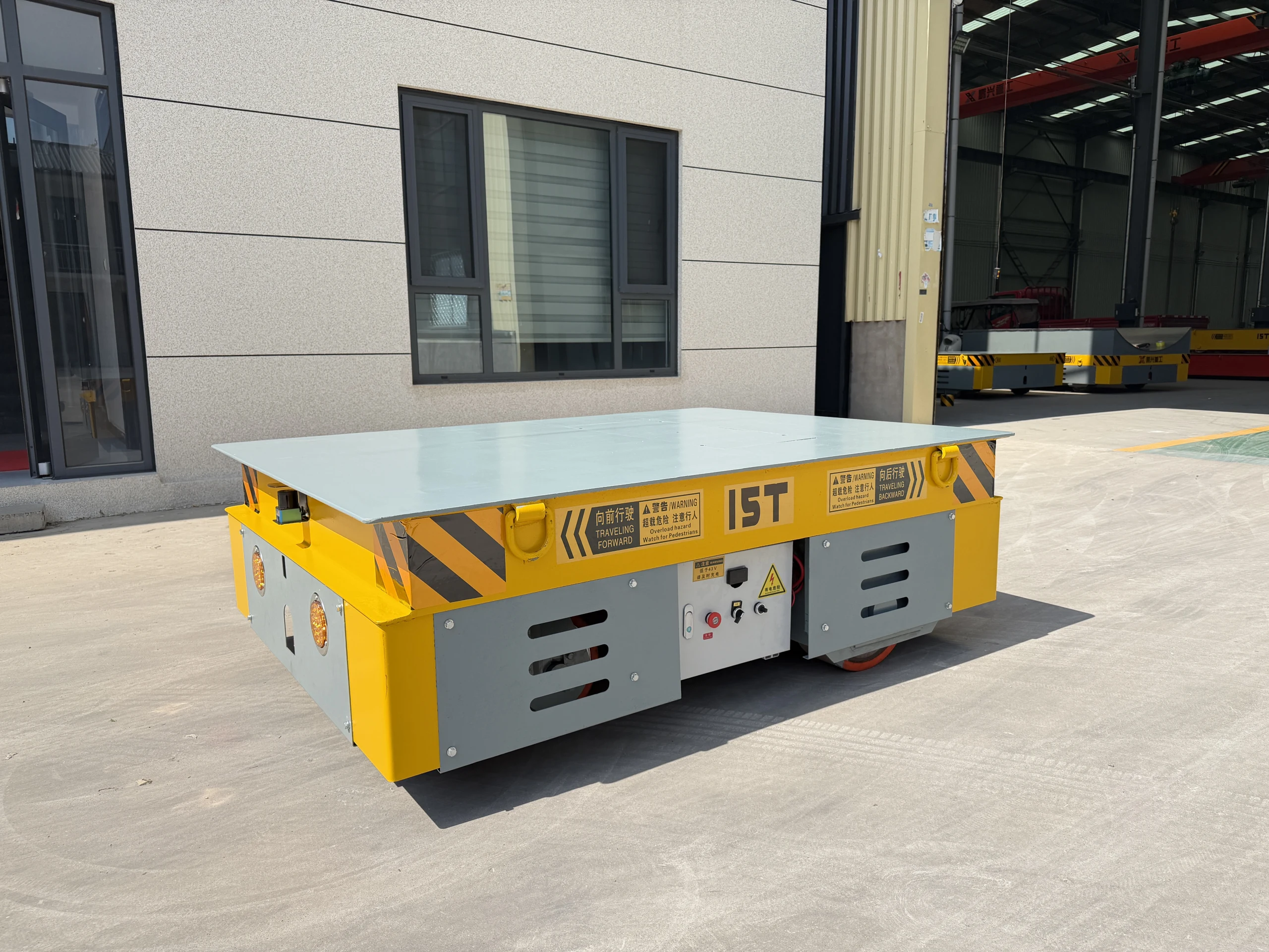 15 Ton Battery Powered Trackless Electric Flatcar Vietnam