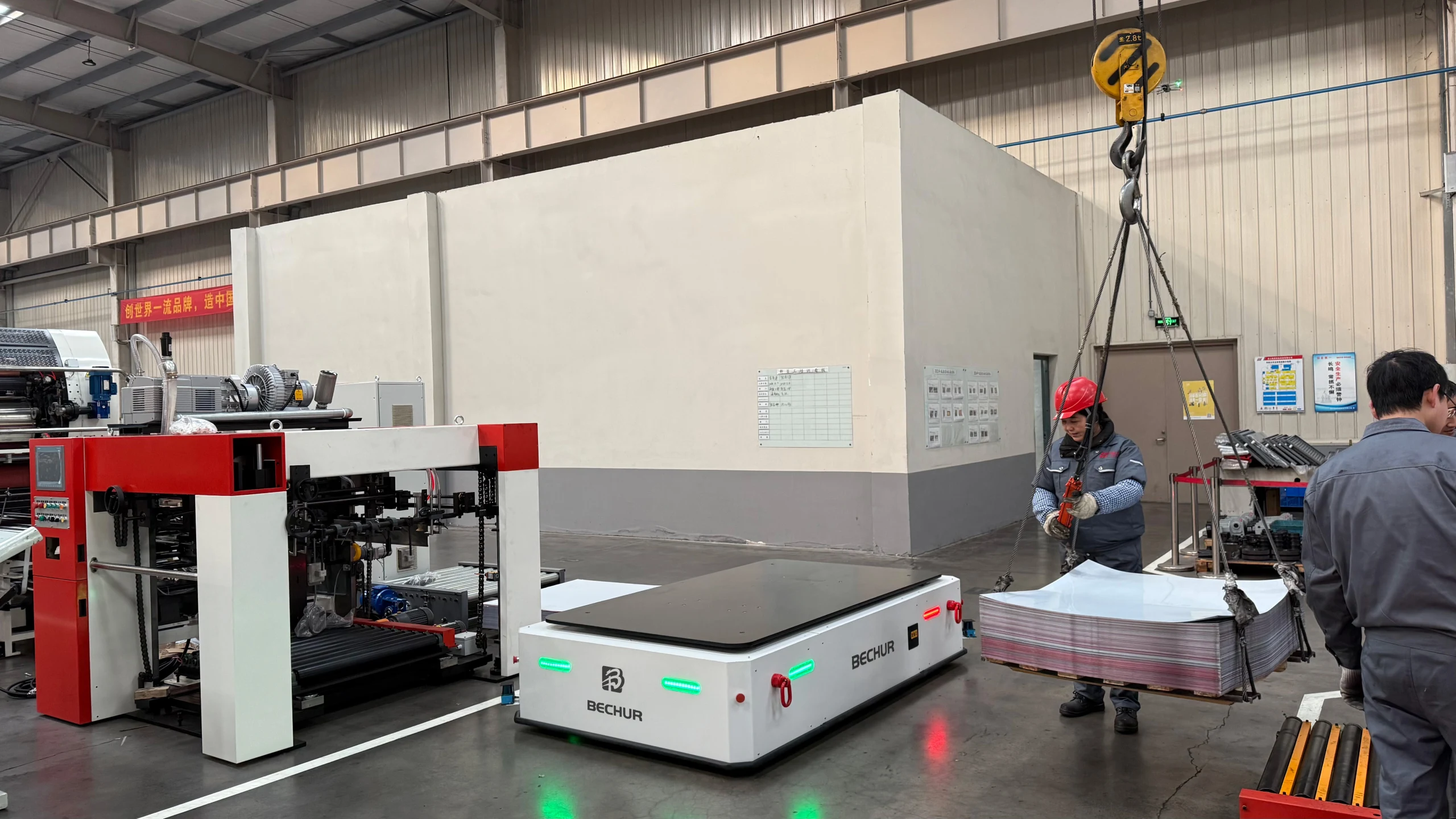 BECHUR Heavy Duty AGV for Automated Workshop Material Handling