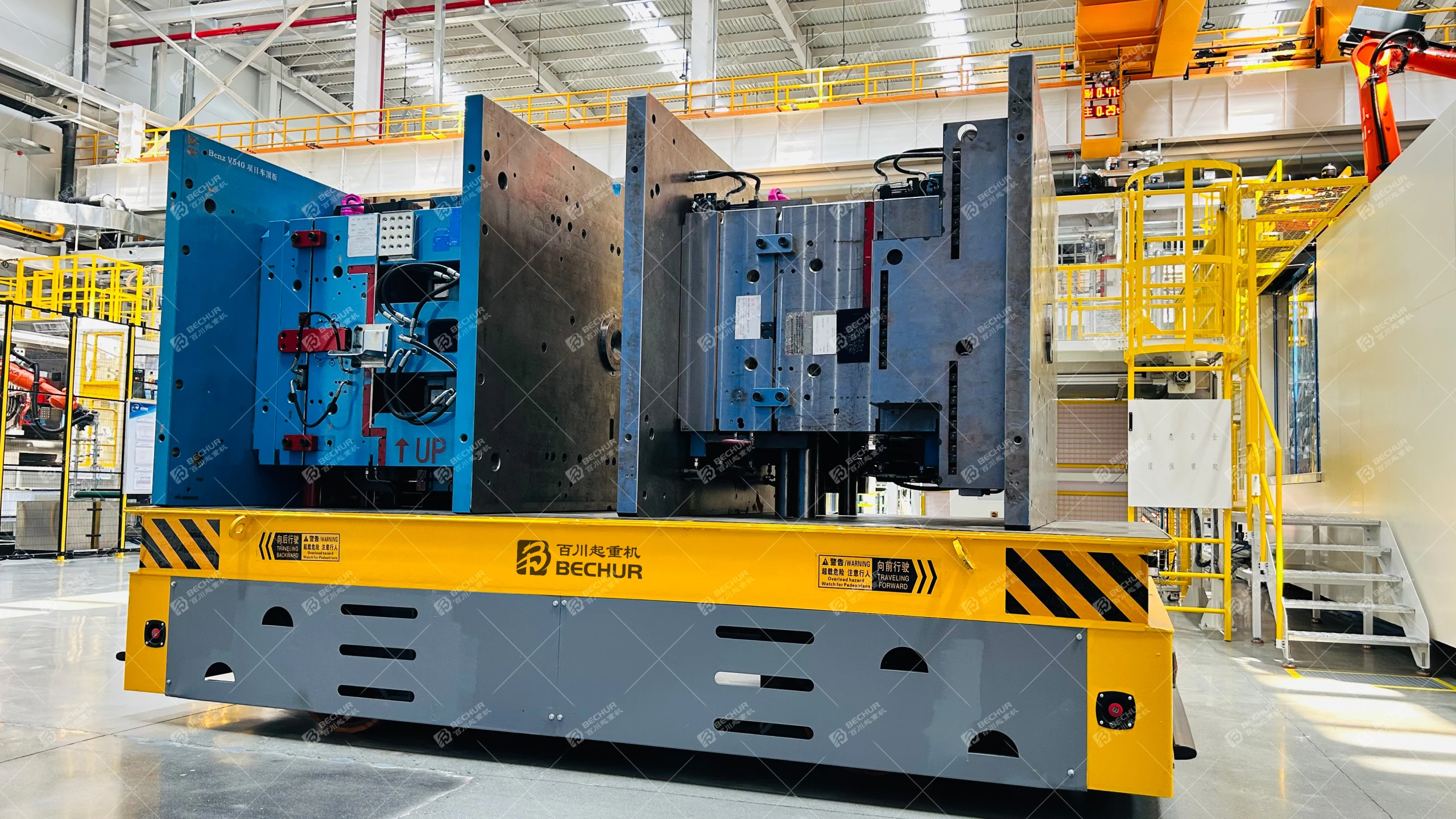 BECHUR Heavy Duty Electric Flatcar for Mold Workshop