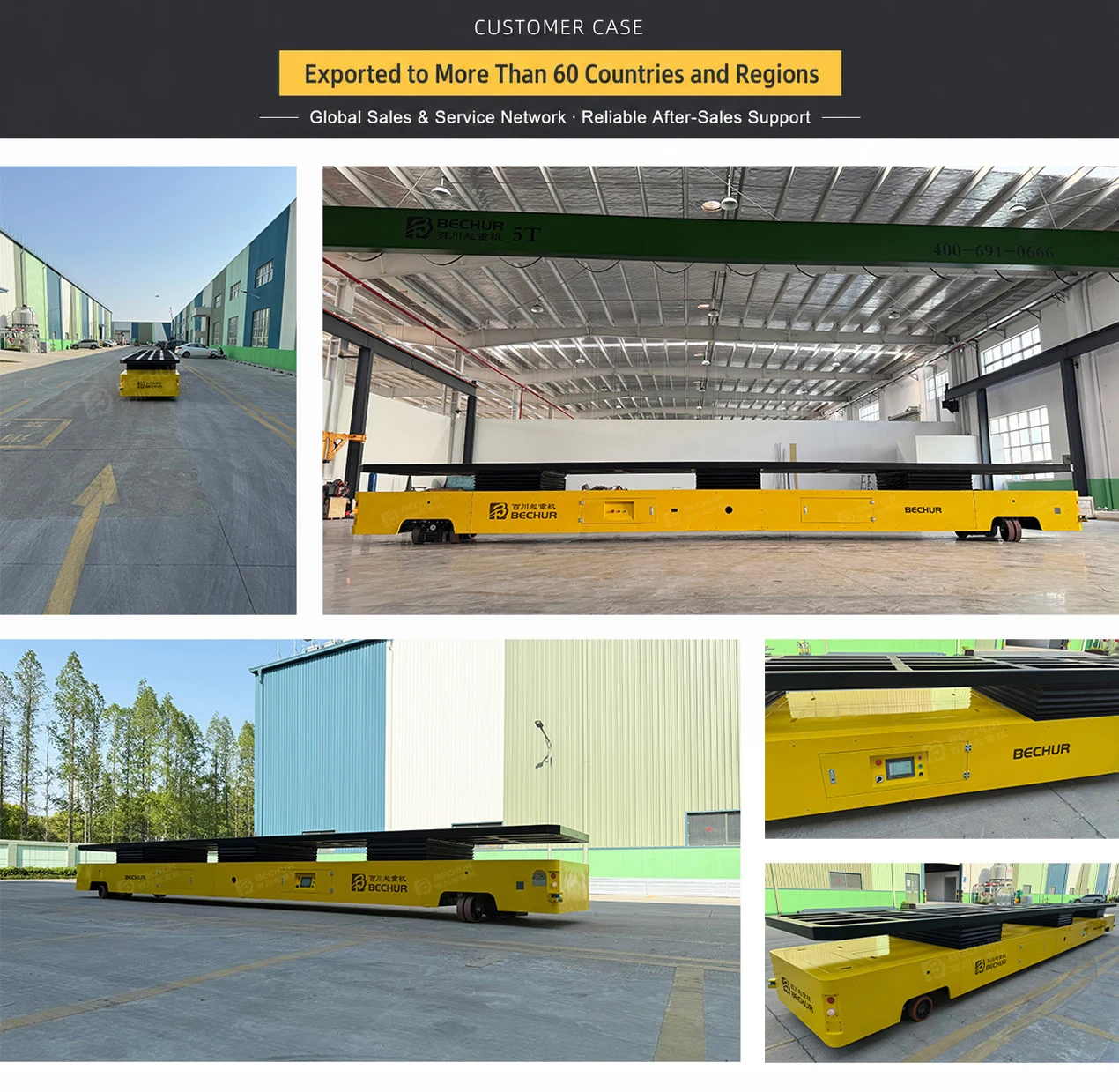 BECHUR Hydraulic Lifting Heavy-Duty AGV Customer Case